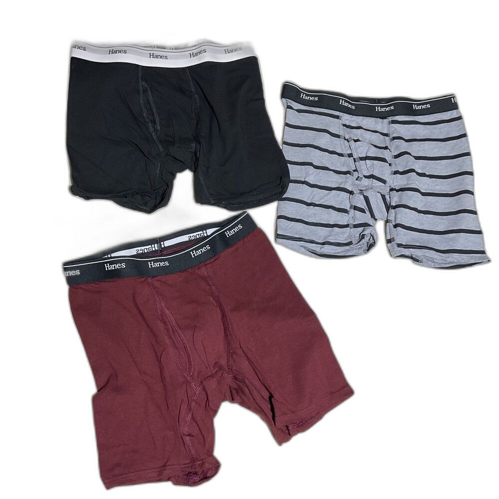 Hanes Boys' Originals Boxer Briefs 3-Pack